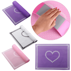 3 Colors Silicone Nail Art Mat Keep Clean Manicure Tools Table