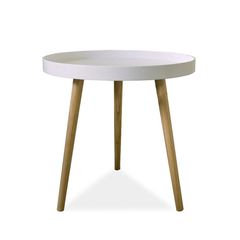 38/50Cm round Side Table Tray Small End Table Coffee Tea Table Indoor Outdoor Storage Table for Home Office