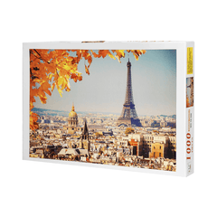 1000 Pieces Eiffel Tower Jigsaw Puzzle Toy DIY Assembly Paper Puzzle Building Landscape Toy