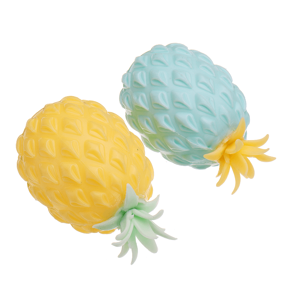 Squishy Multicolor Pineapple Stress Reliever Ball 11*7.5CM Squeeze Stressball Party Bag Fun Gift