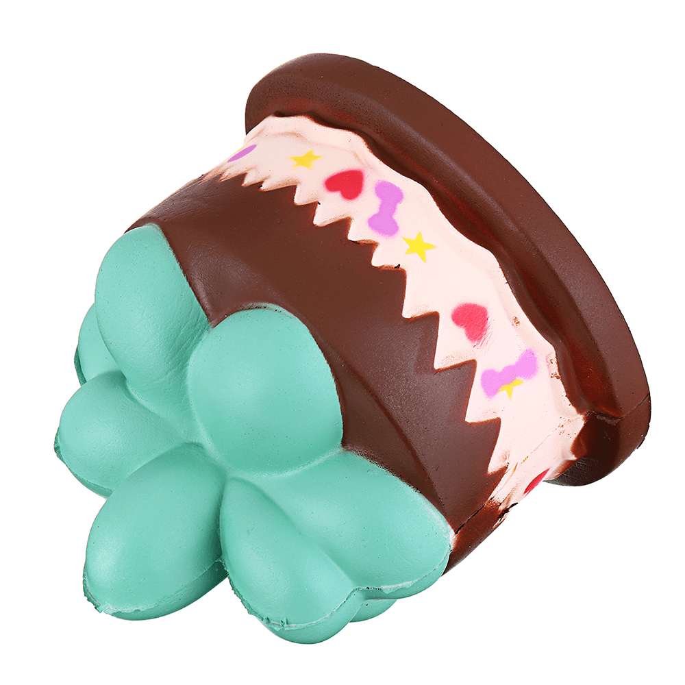 Squishy Plant Chocolate Cream Cake 9CM Langsam steigendes Rebound-Spielzeug mit Verpackung als Geschenkdekoration