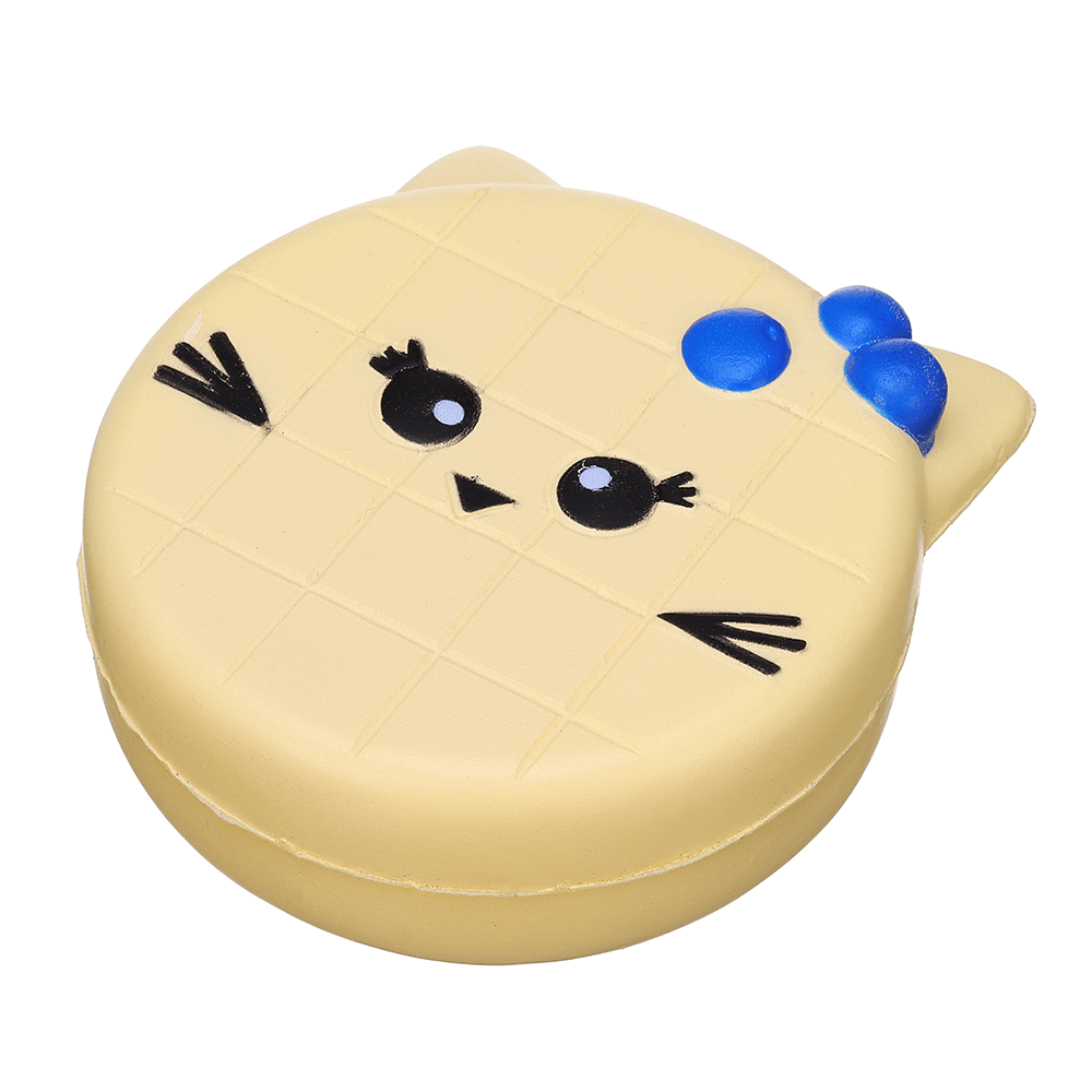 Bread Squishy Cat Face 10CM Jumbo Slow Rising Soft Toy Gift Collection with Packaging