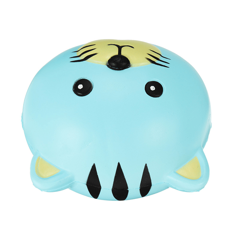 Oriker Squishy Tiger Face Ball Bun 10Cm Soft Sweet Slow Rising Original Packaging Collection Gift