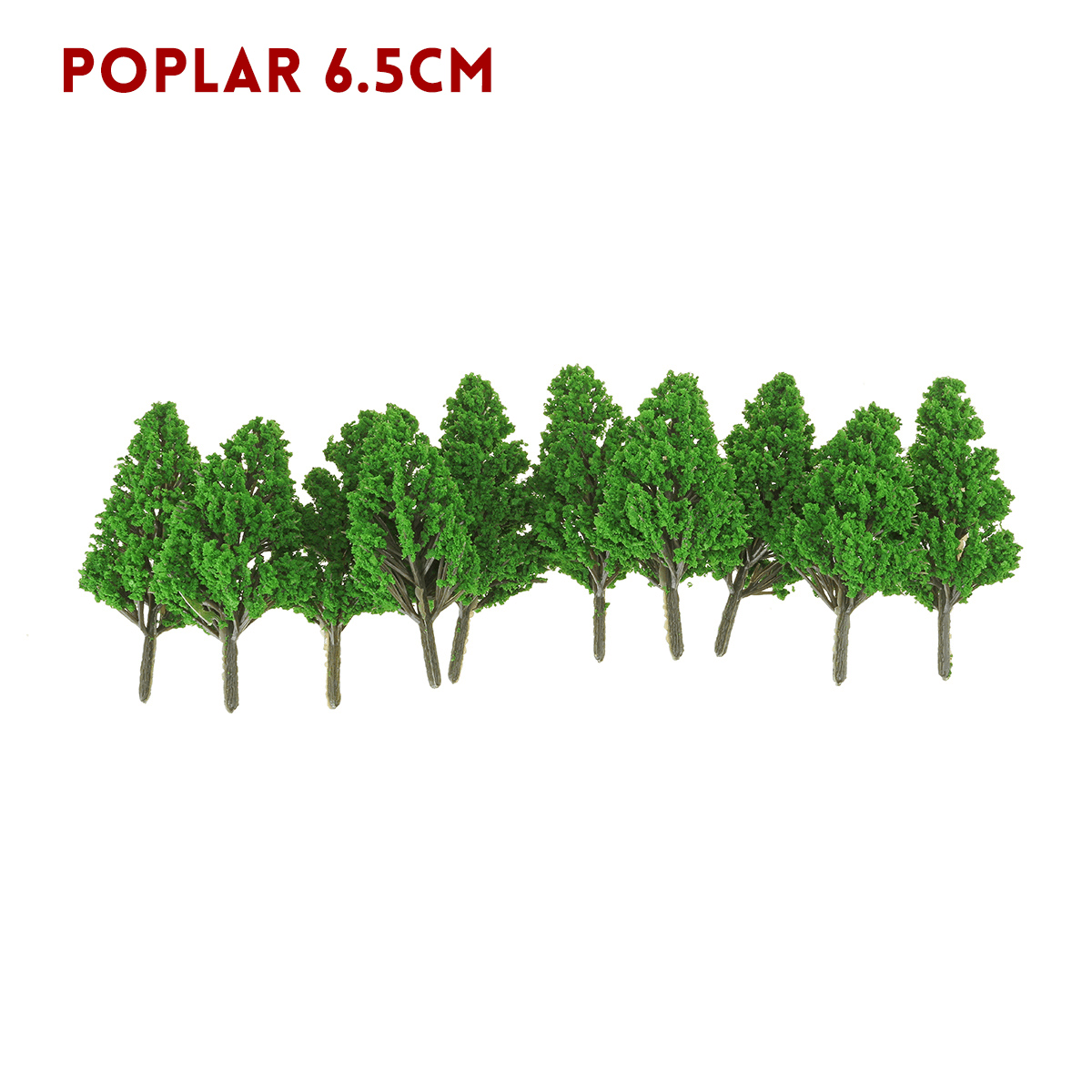 10Pcs Mini Artificial Plant Trees Poplar 3-14Cm Home Office Party Decorations