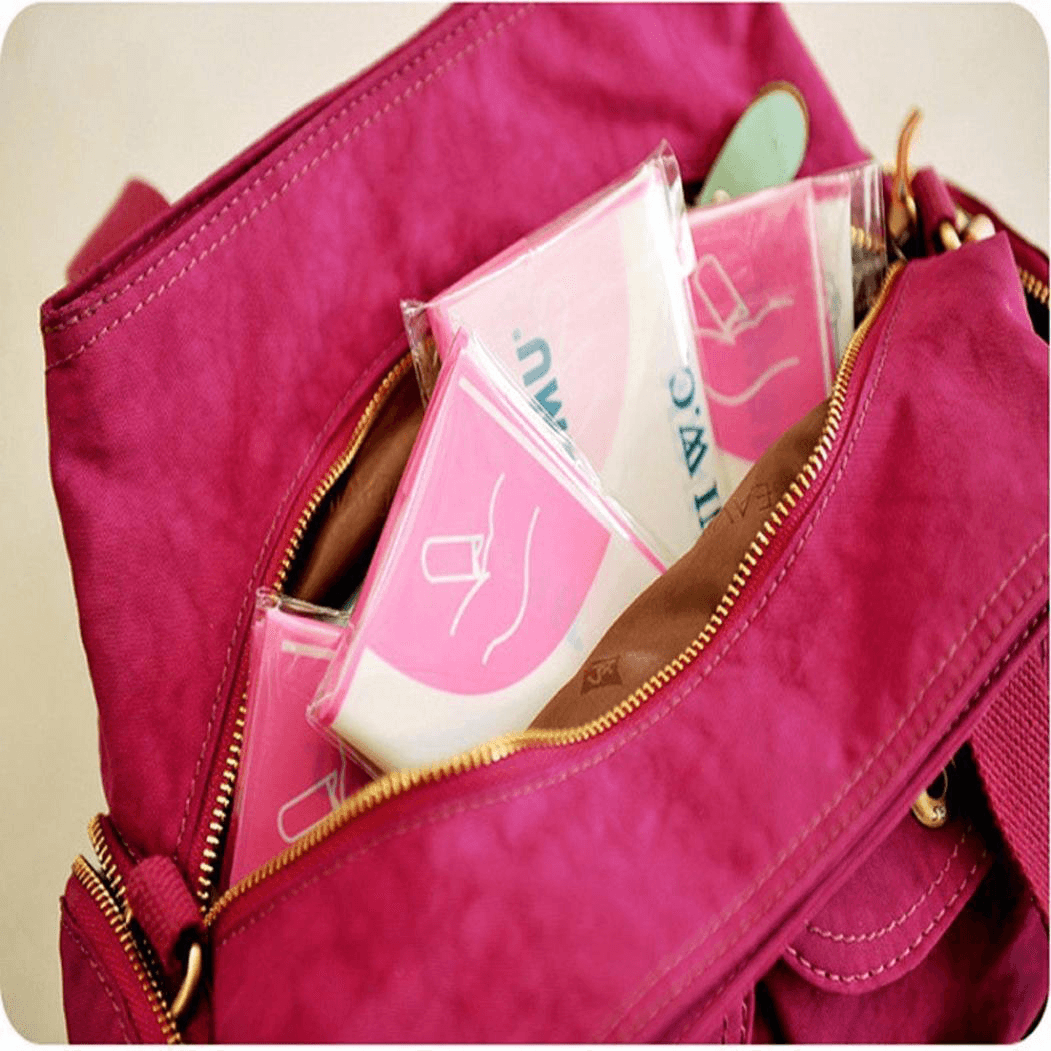 4Pcs Pink Disposable 700CC Portable Urine Storage Bag Emergency Toilet Outdoor Travel for Unisex