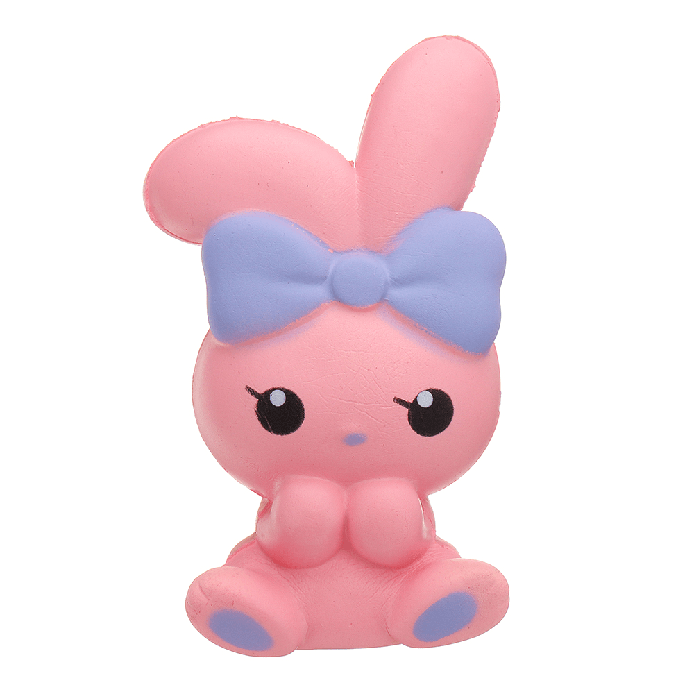 Jumbo Bowknot Rabbit Squishy Slow Rising House Play Toy 8*6*13Cm with Packing Bag