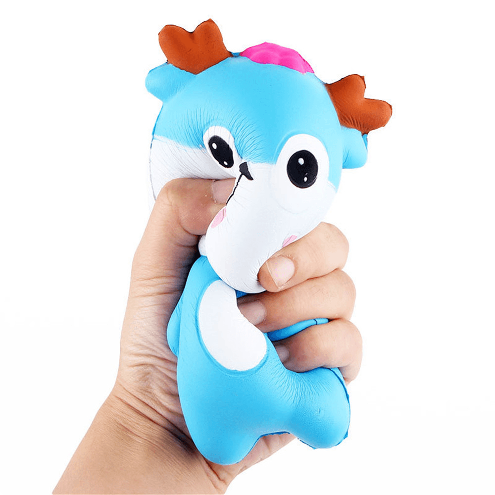 Hirsch-Squishy, ​​15 x 9 cm, weich, langsam steigend, mit Verpackung, Sammlung, Geschenkspielzeug