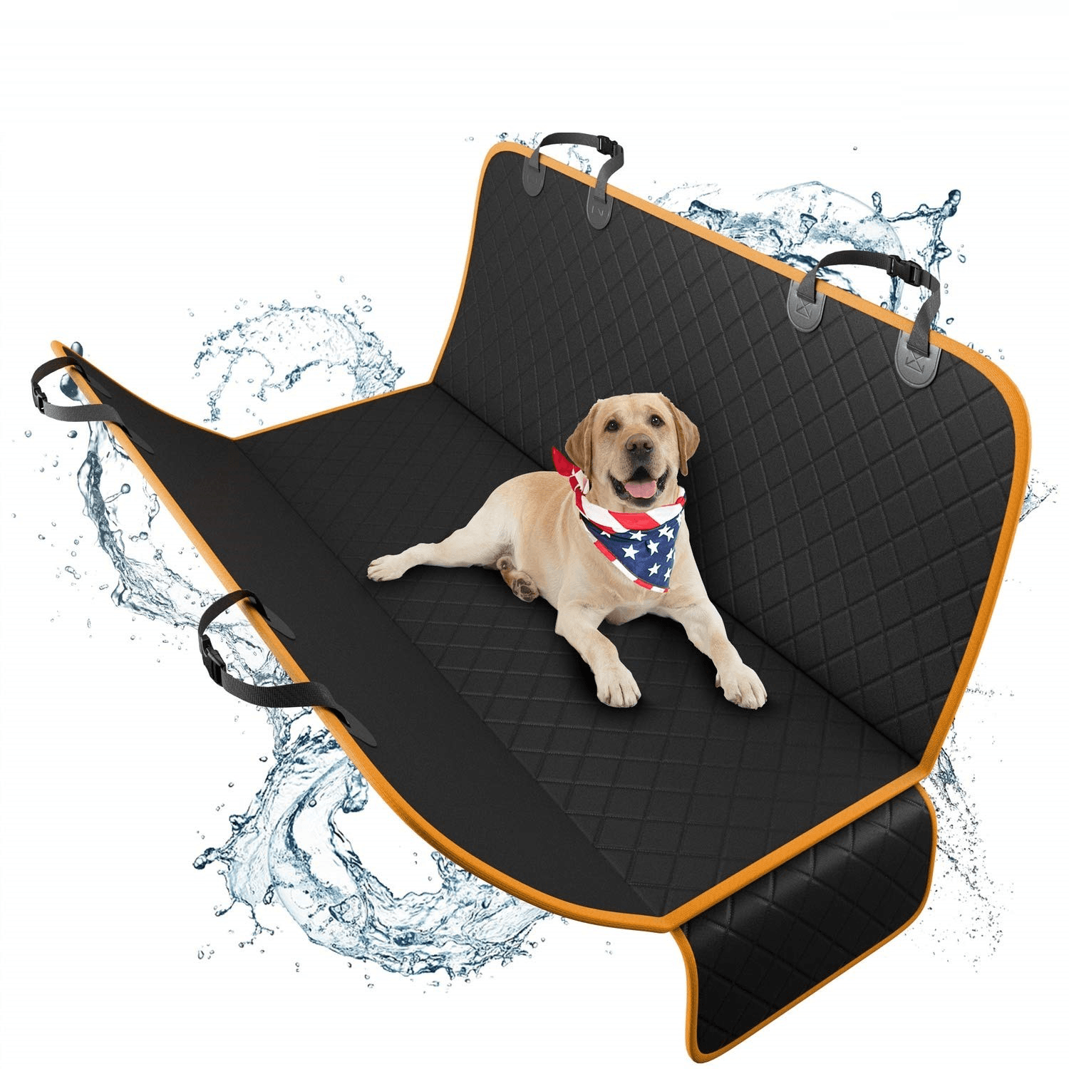 Impermeable a prueba de arañazos mascota perro SUV asiento trasero cubierta perro viaje asiento trasero hamaca mascota estera