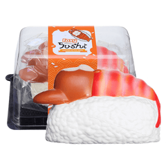 Yummiibear Squishy Foxy and Prawn Blanket Jumbo Sushi Toy Slow Rising with Packaging Box