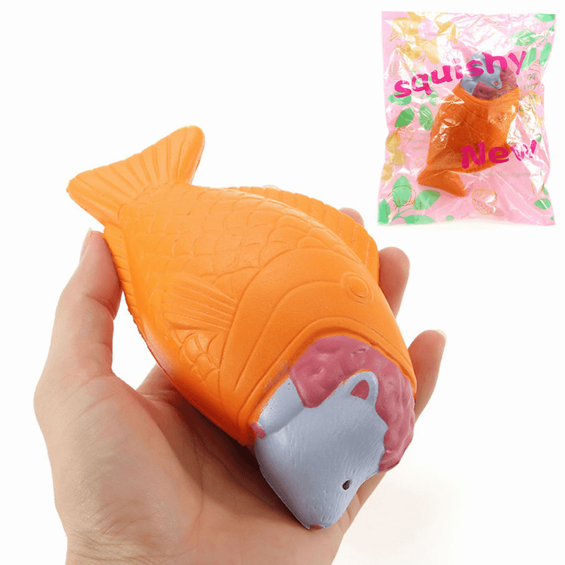 Squishy Fish Sheep Bread Cake 15Cm Slow Rising with Packaging Collection Gift Decor Soft Toy