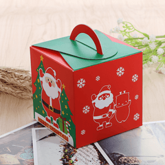 Christmas 2017 Santa Paper Gift Box Candy Box Party Christmas Stocking Jewelry Packaging Box