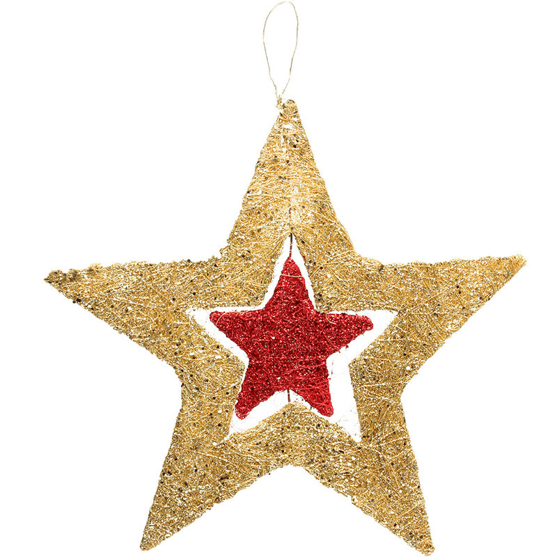 Christmas Ornaments Shiny Star Xmas Tree Ceiling Wall Hanging Decoration