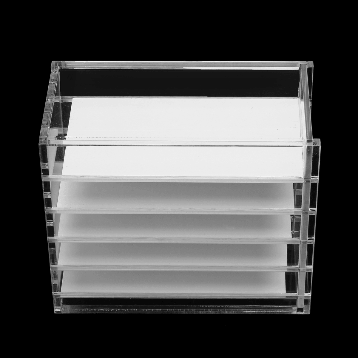 5 Layer Clear Eyelash Storage Acrylic Box Cosmetic Organizer Eyelashes Glue Pallet Holders