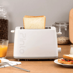 Pinlo PL-T075W1H Toaster, Brotbackautomat von Toastmaschine, Frühstücksmaschine, Mini-Sandwich-Maker, 750 W, schnelles Erhitzen, doppelseitiges Backen