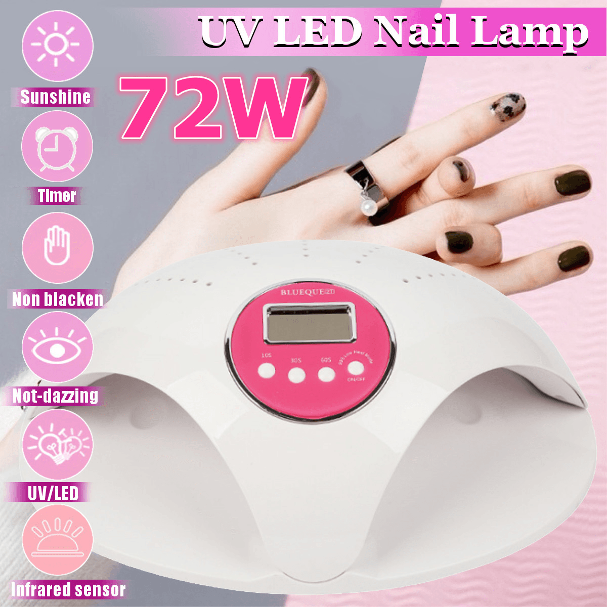 Timing Nail Polish Nail Dryer Machine Automatic Induction Led Nail Light