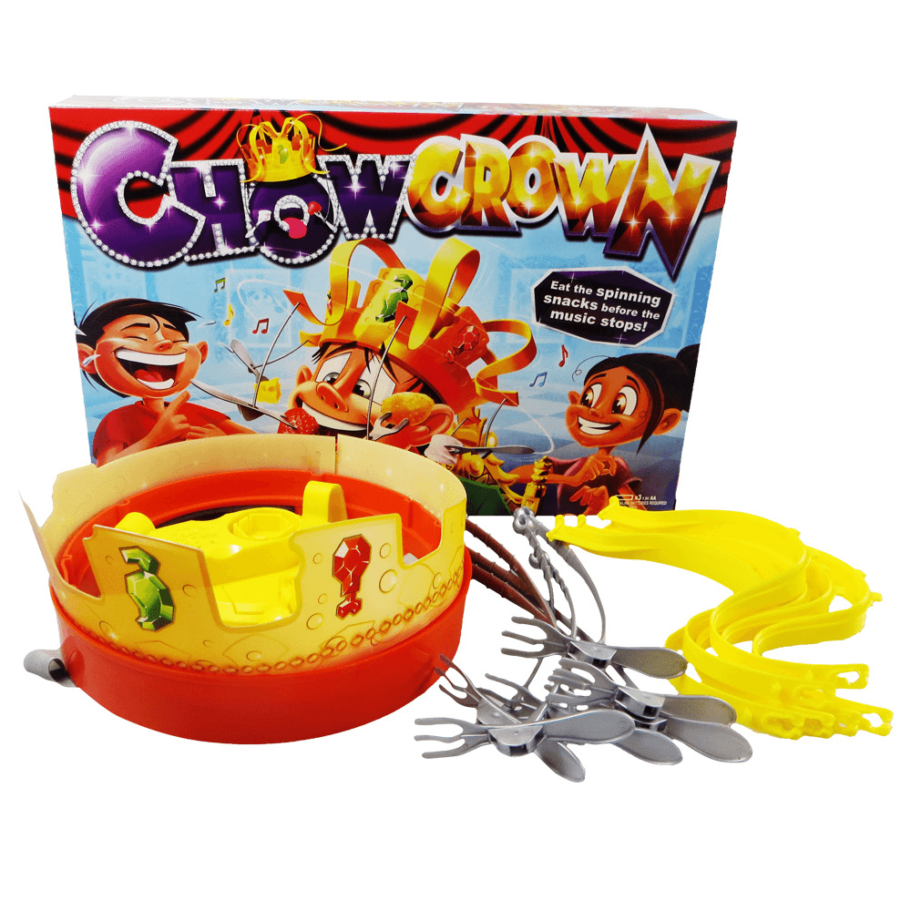 Creative Rotating Chow Crowns Hat Spinning Crown Snacks Party Novelty Parent-Children Interactive Game Jokes Toys for Kids Adult Gift