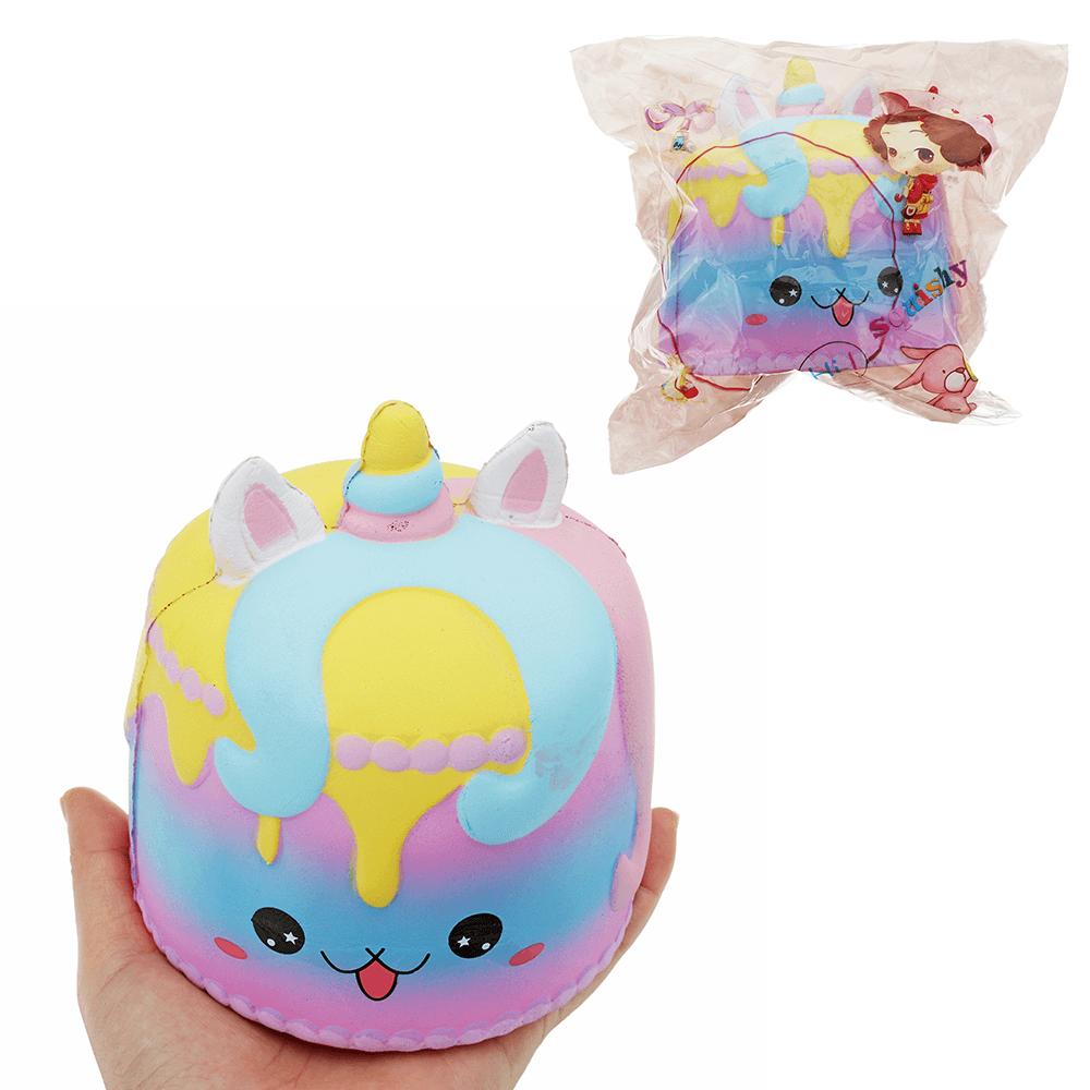 Crown Cake Squishy 11.4 * 12.6Cm Kawaii Cute Soft Solw Rising Toy Colección de regalos de dibujos animados con embalaje