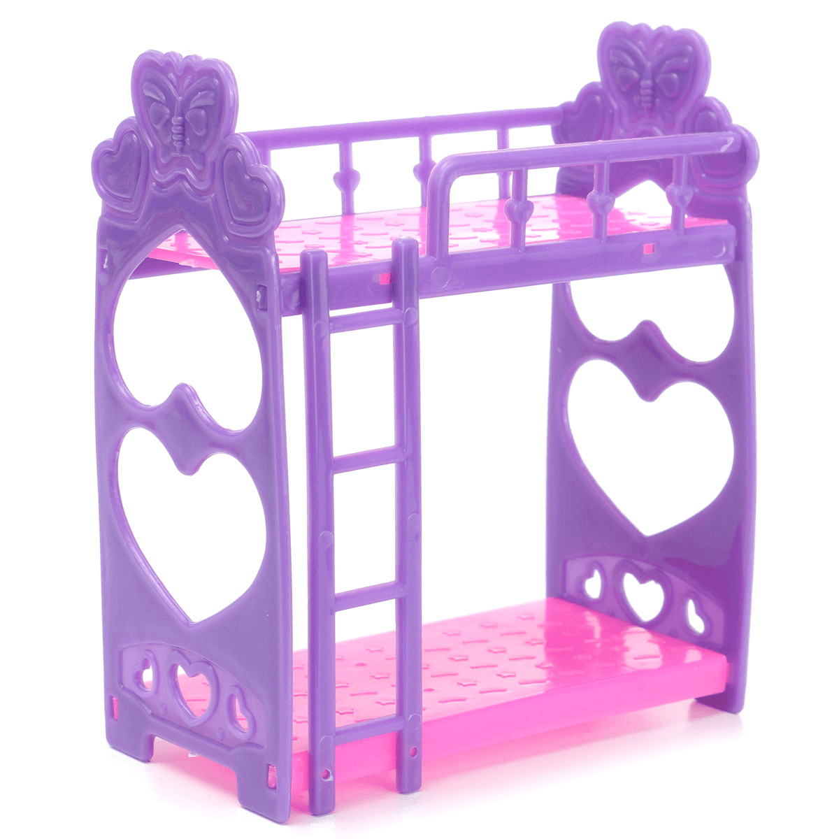 Miniature Double Bed Toy Furniture for Dollhouse Decoration