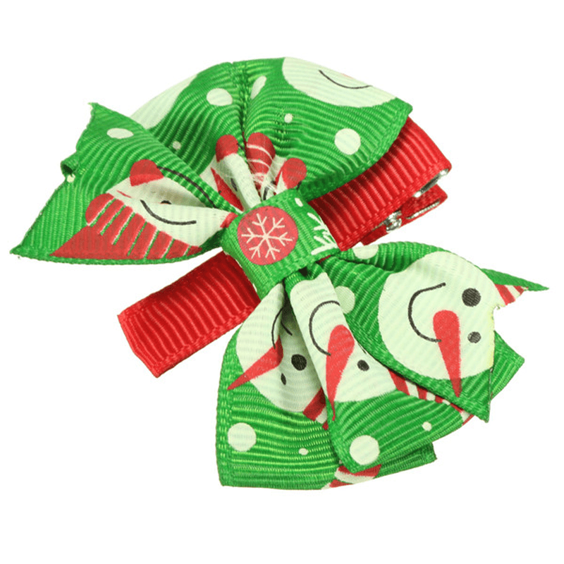 Lovely Girls Baby Horquillas de Navidad Bowknot Pinzas para el cabello Accesorios de Navidad 6 Patrones diferentes