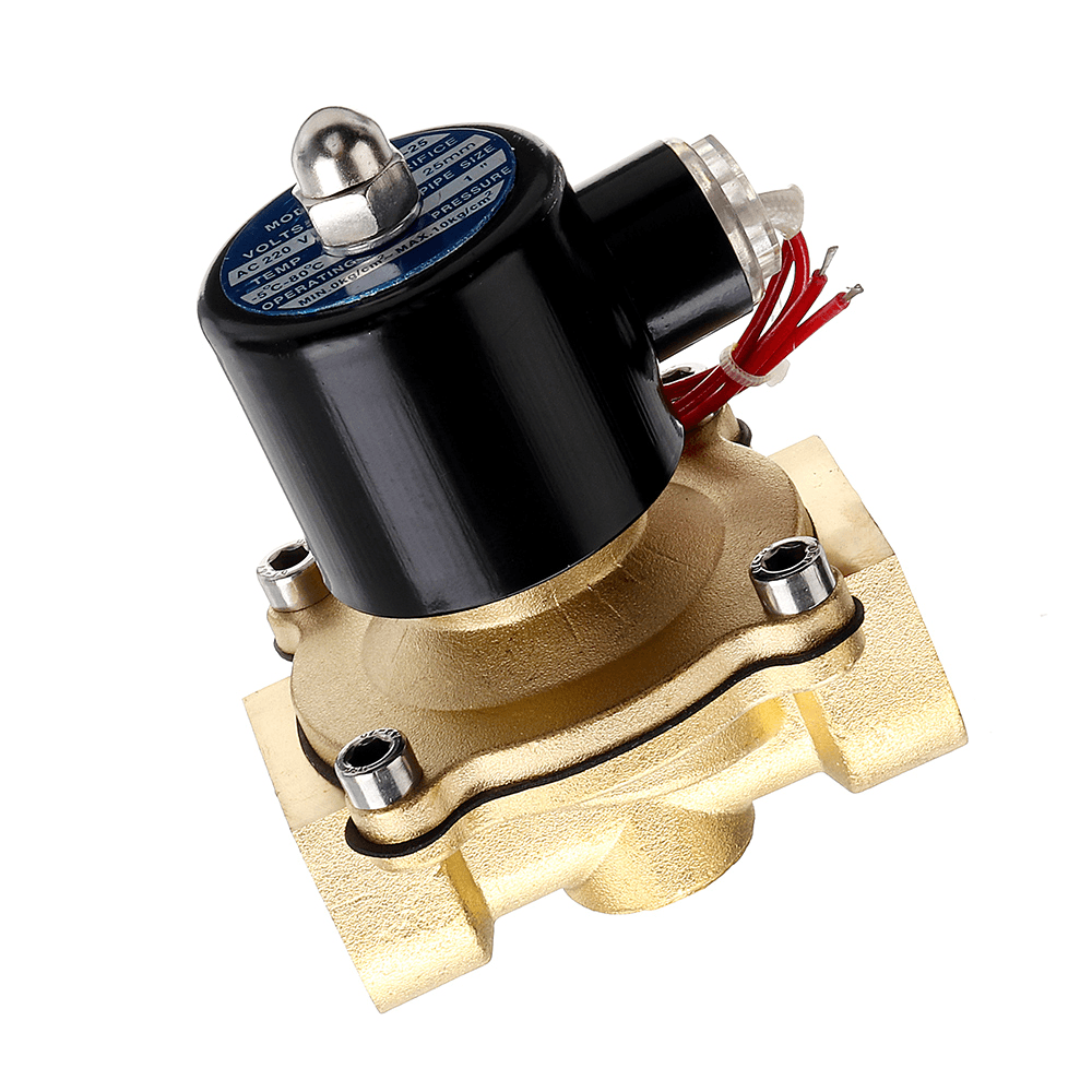 1/2 3/4 1 Inch 110V Electric Solenoid Valve Pneumatic Valve for Water Air Gas Brass Valve Air Valves