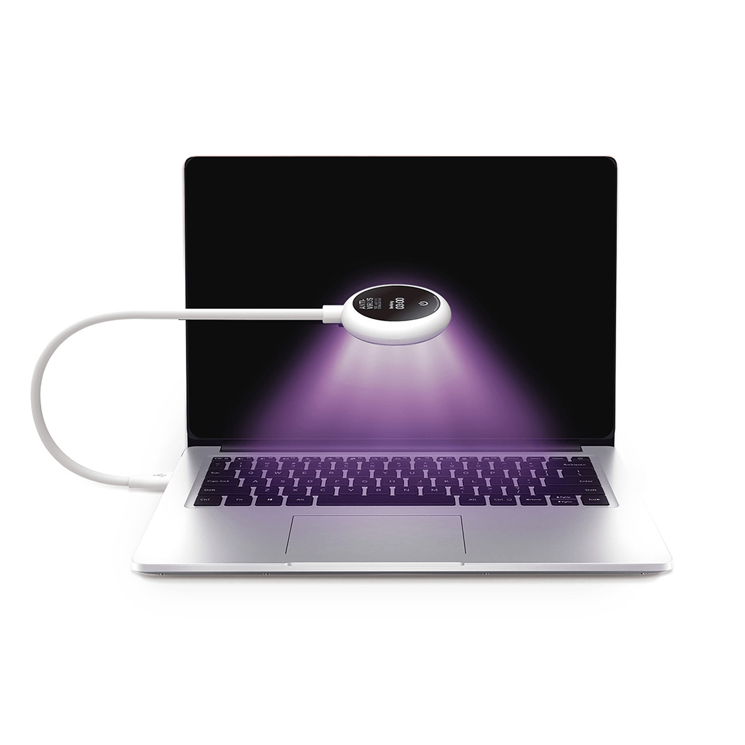 59S 2 en 1 LED Lámpara de desinfección UV USB 5 niveles Luz de iluminación Esterilizador ultravioleta Luz germicida para máscara Gafas Teclado Vajilla