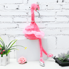 Flamingo singender tanzender Haustiervogel 50 cm 20 Zoll Weihnachtsgeschenk gefülltes Plüschtier süße Puppe