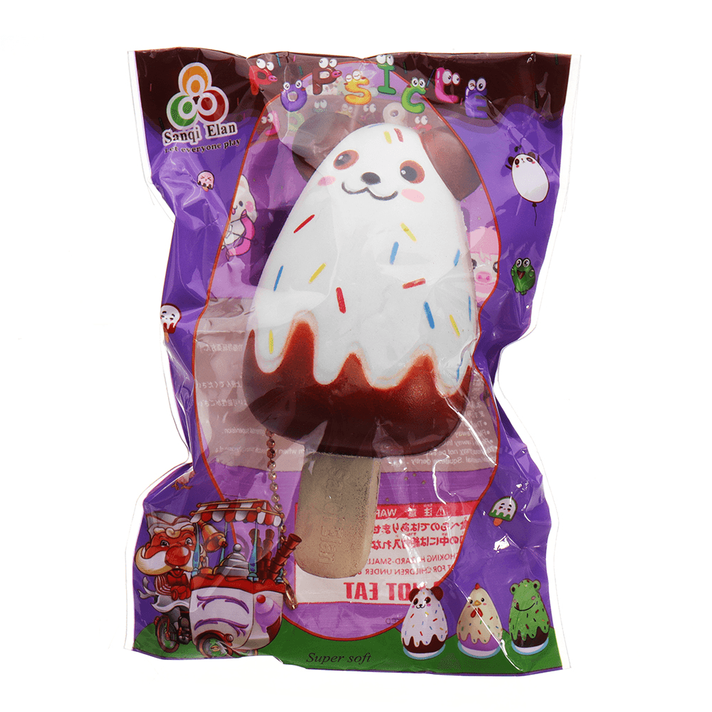 Sanqi Elan Bear Popsicle Ice-Lolly Squishy 12*5.5CM Licensed Slow Rising Soft Toy with Packaging