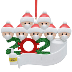 2020 estatuilla de Navidad adornos árbol de Navidad Santa Claus muñeco de nieve colgantes Acción de Gracias para regalo decoraciones para el hogar