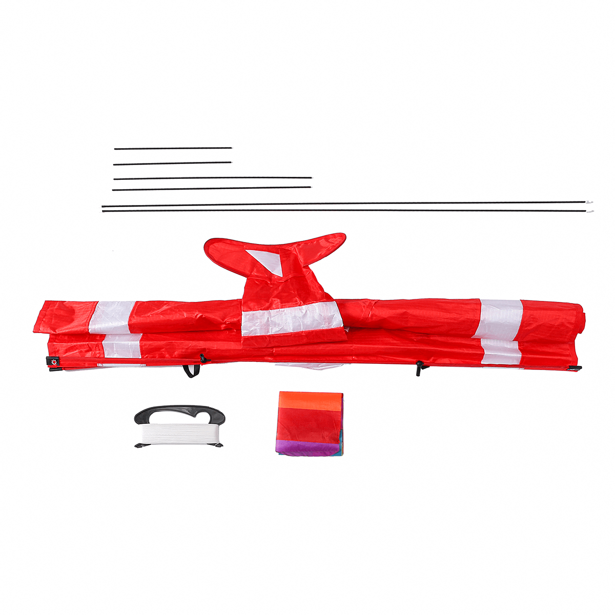 Colorful 3D Aircraft Kite with Handle and Line Good Flying Gift