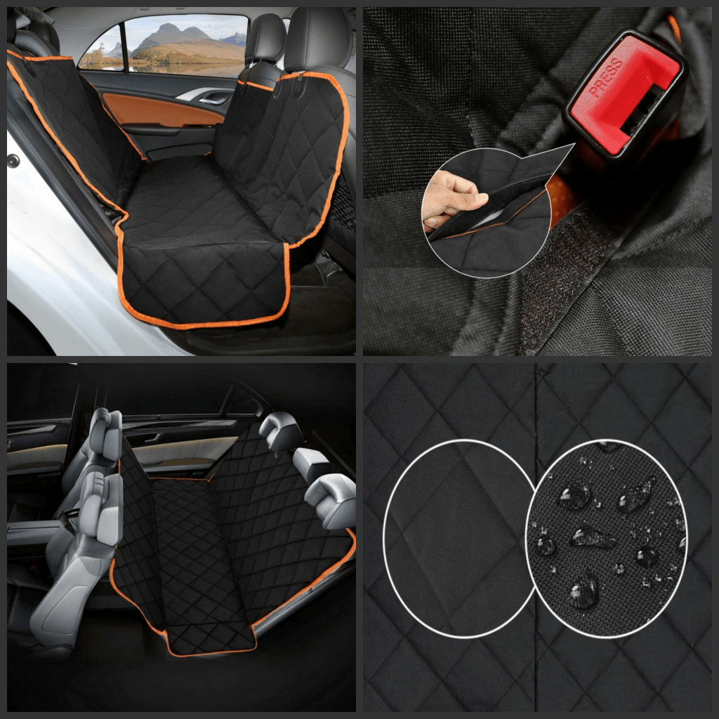 Impermeable a prueba de arañazos mascota perro SUV asiento trasero cubierta perro viaje asiento trasero hamaca mascota estera