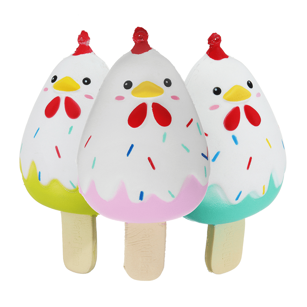 Sanqi Elan Chick Popsicle Ice-Lolly Squishy 12*6CM Licensed Slow Rising Soft Toy with Packaging