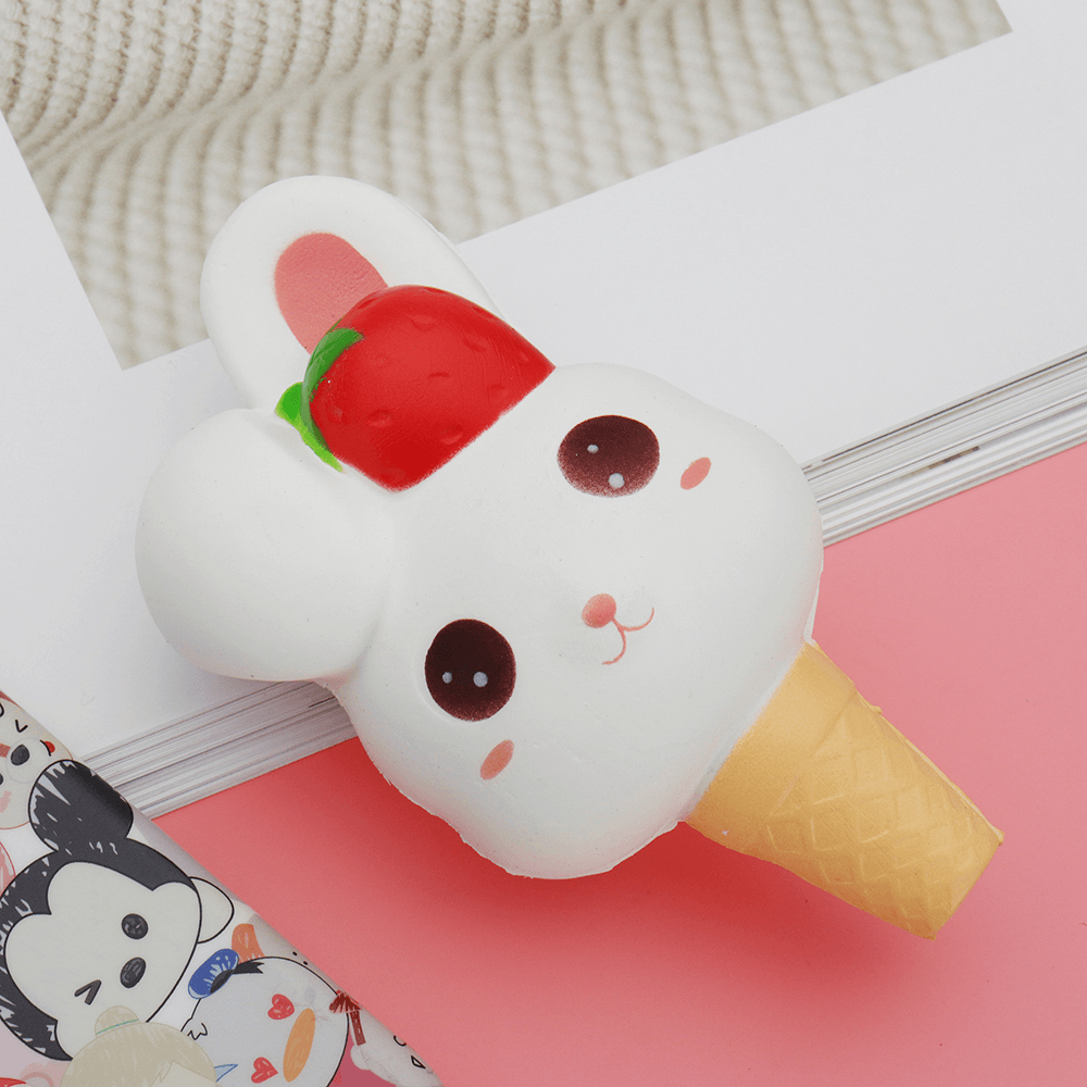 Gigglebread Rabbit Ice Cream Squishy 13.5*6.5*6CM Slow Rising with Packaging Collection Gift