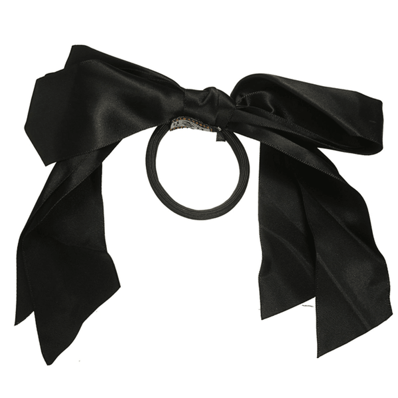 Multicolor Scrunchie Cola de caballo Titular Cinta de raso Arco Bowknot Banda para el cabello Cuerda