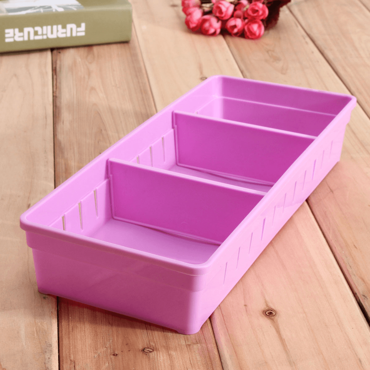 Adjustable Makeup Storage Box Drawer Home Kitchen Office Supplie Pencil Jewelry Organizer