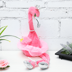 Flamingo singender tanzender Haustiervogel 50 cm 20 Zoll Weihnachtsgeschenk gefülltes Plüschtier süße Puppe