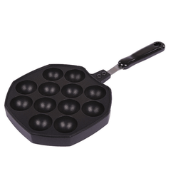 Takoyaki Grill Pan 16 Holes Octopus Maker Stove Cooking Plate for Kitchen