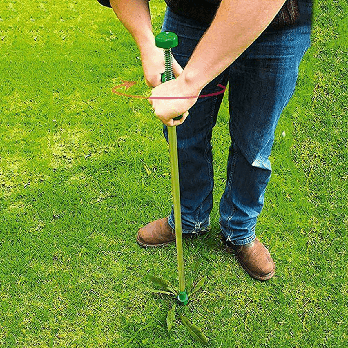 Stand up Weeder Long Stainless Steel Professional Root Remover Weeding Device