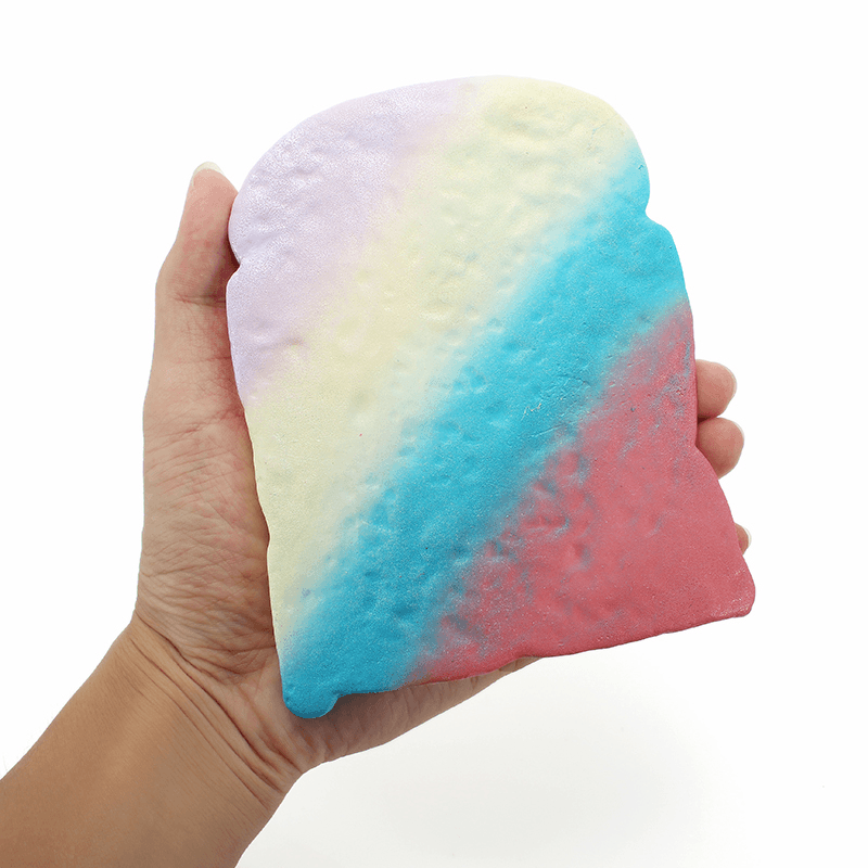 Squishyshop Toast Bread Slice Squishy 14Cm Soft Slow Rising with Packaging Collection Gift Decor Toy