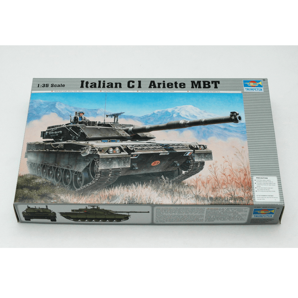 Trumpeter 1:35 Italian C1 Ariete DIY Assembled Tank Static Model Building Set