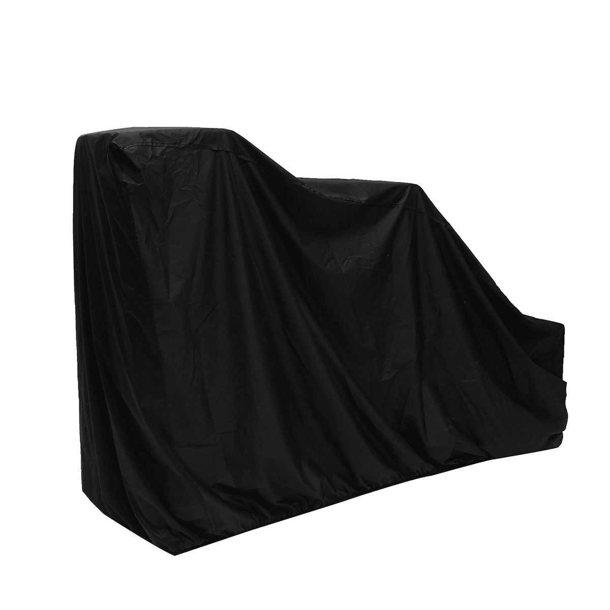 Black Polyester All Weather Protective Snow Thrower Cover 158X77X110Cm