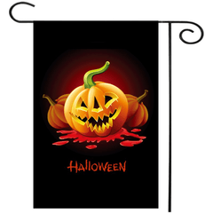 30X45Cm Halloween Polyester Demon Pumpkin Flag Garden Holiday Decoration