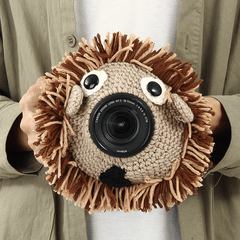 Hand-Knitted Wool Decor Case for Camera Lens Decorative Photo Guide Doll Toys for Kids