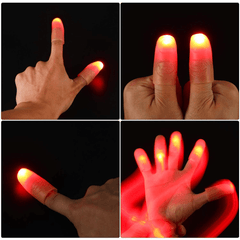 LED Finger Lichter Tricks Finger Licht Daumen Licht Finger Streich Spielzeug Werkzeug für Halloween