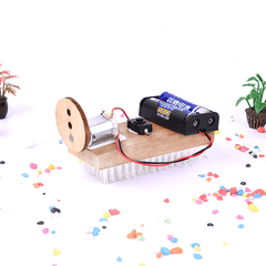 DIY Wooden Sweeping Robot Model Kits Physical Inventions Experiment Kits Electric Science Creative STEM Educational Toy