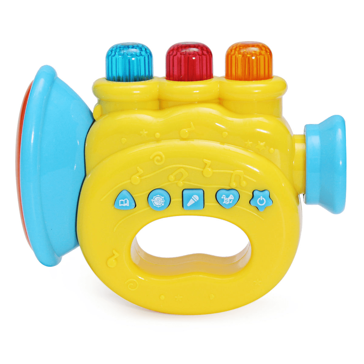 Musical Instruments Horn Harp Drum LED Light Story Telling Percussion Developmental Toy House Play