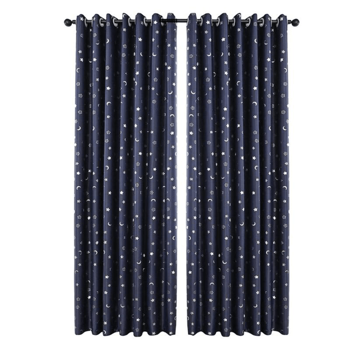 Polyester Window Curtains Moon Star Kids Child Bedroom Window Door Curtains for Living Room Home Decor