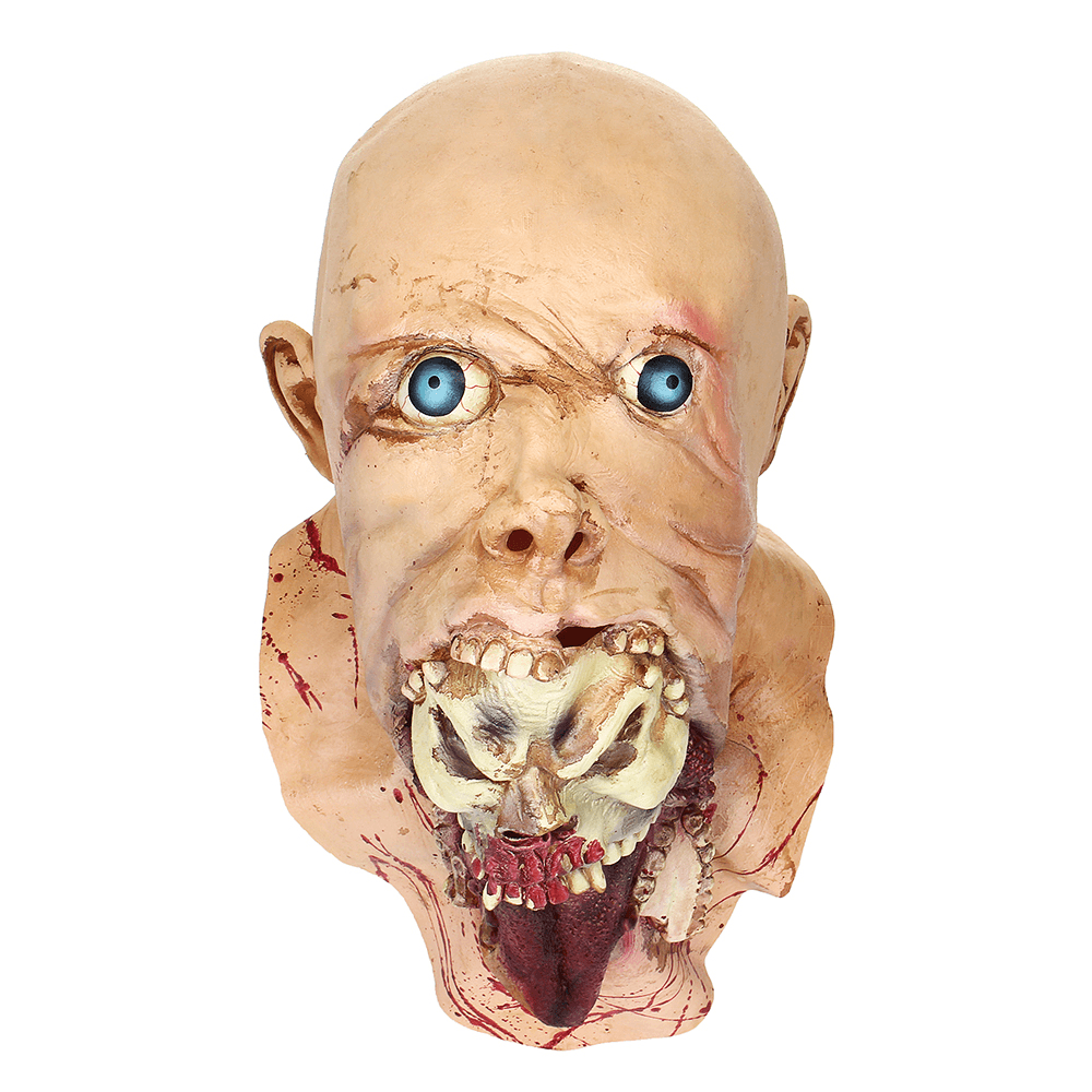 Halloween Party Home Decoration Toys Horror Rotten Bloody Mask Props Toys Supply for Kids Gift