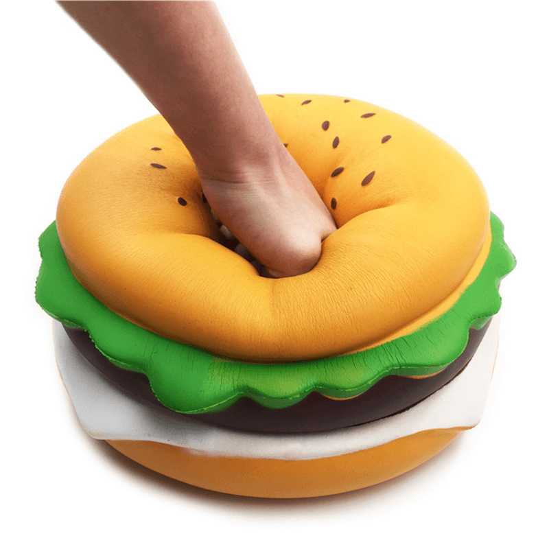 Giant Squishy Cheese Burger Humongous Hamburger 25CM Slow Rising Rebound Jumbo Gift Collection Decor Toys