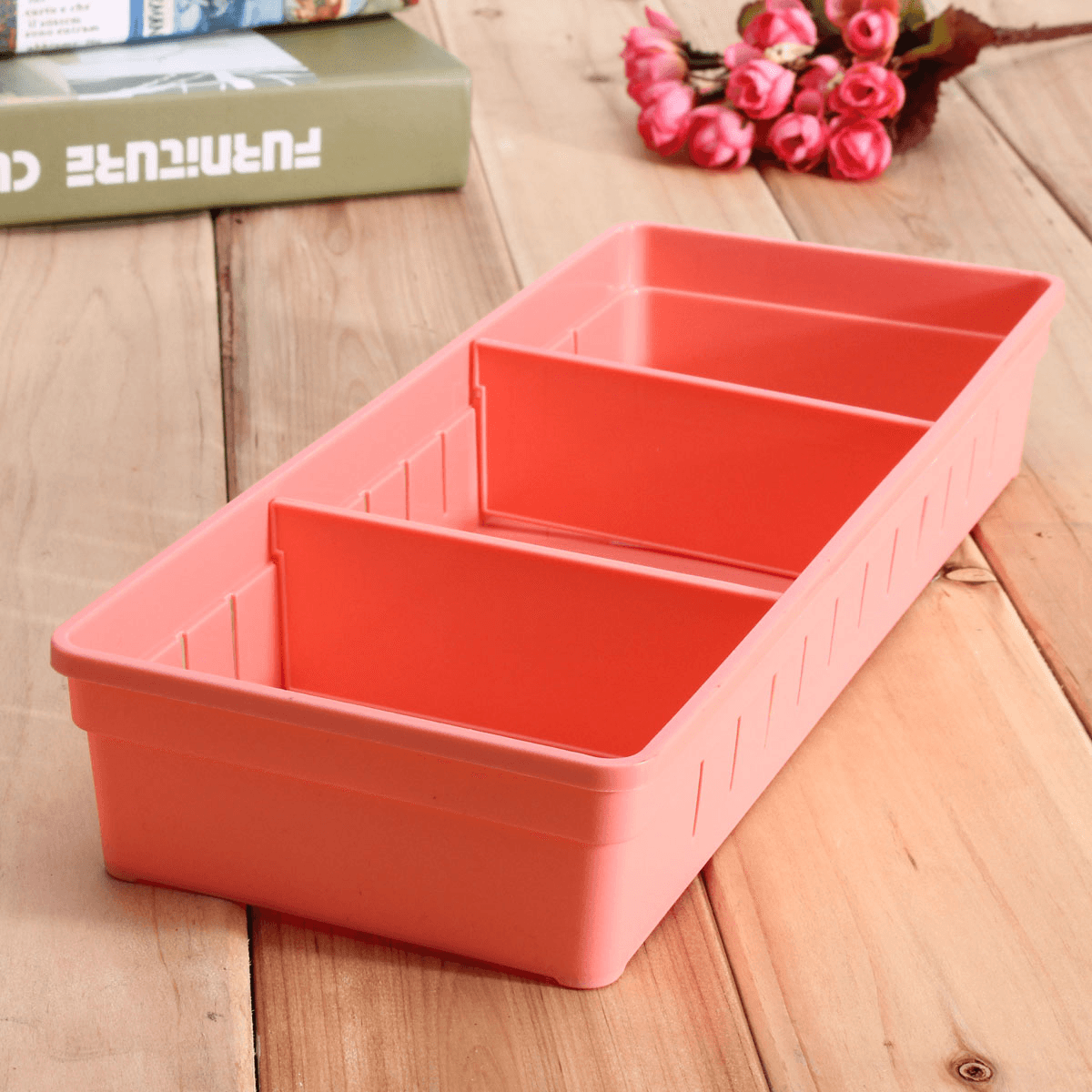 Adjustable Makeup Storage Box Drawer Home Kitchen Office Supplie Pencil Jewelry Organizer