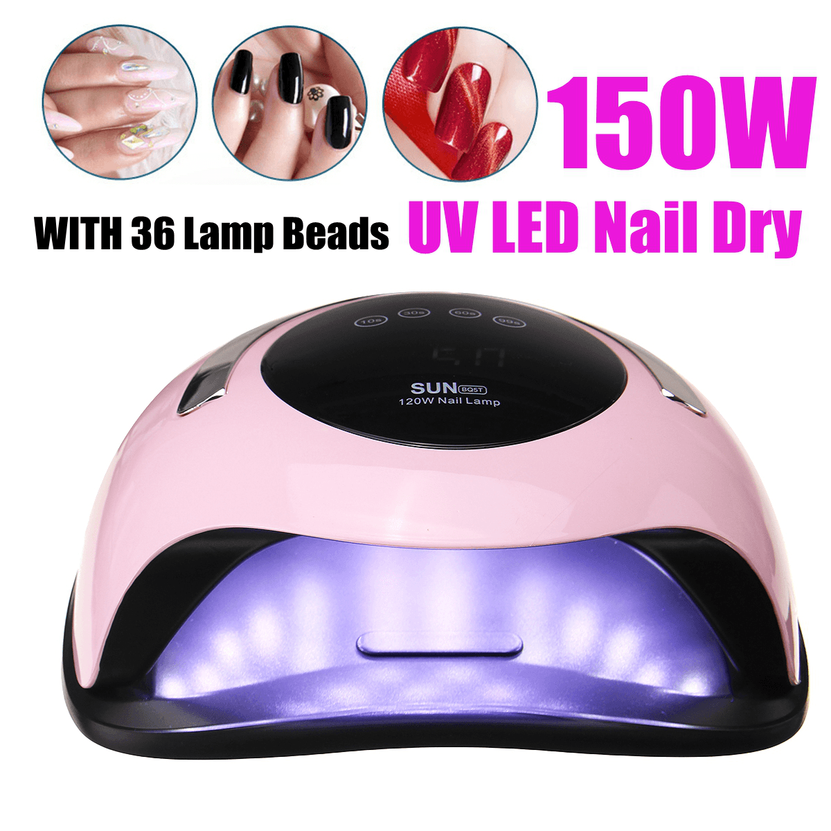 5T Portable Induction Quick-Drying Painless LED Nail Light